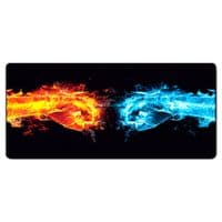 Килимок 300*700 тканинний Hands of fire з боковою прошивкою, товщина 2 мм, Black, Пакет