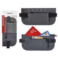 Сумка на пояс, Wenger waist belt with RFID pocket, сіра