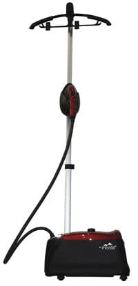 Відпарювач Monte MT-1564, Black/Red, 2800W, паровий удар, постійна пара, об'єм бака для води 1500мл, телескопічна стійка, вішалка з кліпсами