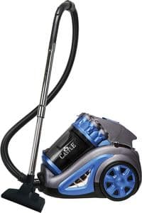Пылесос Castle CW-102B, Gray/Blue, 2000W, безмешковый, циклонный, объем пылесборника 4л, HEPA фильтр, насадки: 2-позиционная, для щелей/мебели