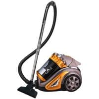 Пылесос Castle CW-102Y, Gray/Yellow, 2000W, безмешковый, циклонный, объем пылесборника 4л, HEPA фильтр, насадки: 2-позиционная, для щелей/мебели