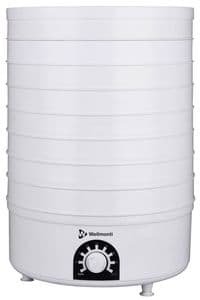 Сушка овочів та фруктів Wellmonti WM-1005, White, 520W, механічне управління, об'єм 27л, 8 піддонів, діаметр 32см, 2 сита для сушіння трав, лоток для пастили, захист від перегріву