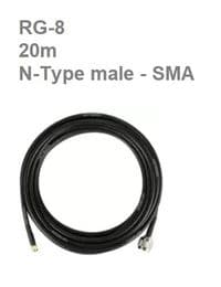 Антенний кабель 2E для антен MAVKA GN/Deimox/Avenger/StarShip, N-Type male- SMA male, RG-8, 20м
