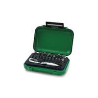 Набір головок Toptul торцевих та біт з тріскачкою 1/4" 30шт. (GABW3001)