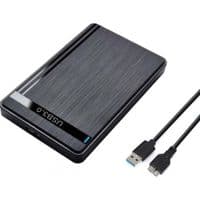 Карман Dynamode внешн. для 2.5" SATA/SSD HDD - USB 3.0 Type-C, безвинт. засувное крепл, пластик черный