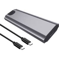 Карман Dynamode внеш. для M.2 SSD NVMe/SATA combo ч-з USB3.2 GEN2 Type-C безвинт. пластик прозрачная