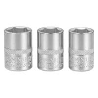 Набір головок Stanley торцевих 1/4" Maxi Drive, із шестигранним профілем, 3 шт: 11, 12, 13 мм. (FMMT17092-0)