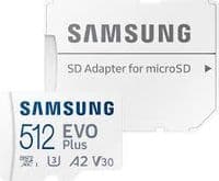 Карта памяти MICRO SDXC EVO+ 512GB V30 W/A MB-MC512SA/EU SAMSUNG