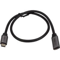 Кабель CableTime USB 3.0 Type-C (M) - USB Type-C (F), 5Gbps, 60W, 4K/60Hz, 0.5m