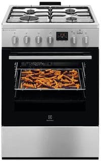 Плита Electrolux комбінована, 58л, 60x60см, дисплей, конвекція, пара, нерж