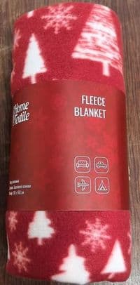 Плед Ardesto Fleece 130x160см, 100% поліестер, засніжені ялинки