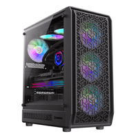 Корпус Micro ATX без блока питания, закаленное стекло Micro Gaming Mini Tower M-ATX (200mm), ITX Forge MB