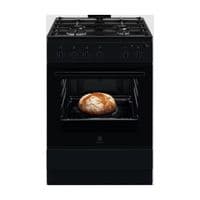 Плита Electrolux газовая, 59л, 60x60см, чугун, черный