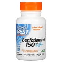 Витамин Doctor's Best Бенфотиамин, Benfotiamine 150, 150 мг, 120 капсул (DRB-00129)