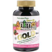 Мультивитамин Natures Plus Мультивитамины для Детей, Вкус Арбуза, Animal Parade Gold, 1 (NAP-29938)