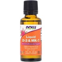 Витамин Now Foods Жидкий Витамин D3 и MK-7, Liquid D3 & MK-7, 30 мл (1 р. Унц (NOW-00379)
