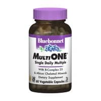 Мультивитамин Bluebonnet Nutrition Мультивитамины с железом, MultiONE, 60 гелевых капсул (BLB0128)