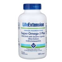 Жирные кислоты Life Extension Супер Омега-3 Плюс, Omega Foundations, Super Omega-3 Plus, 1 (LEX-19881)