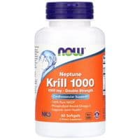Жирные кислоты Now Foods Крылевый Жир 1000мг, Neptune Krill 1000, Double Strength, 60 (NOW-01627)