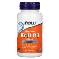 Жирные кислоты Now Foods Крылевый жир 500мг, 60 желатиновых капсул (NOW-01625)