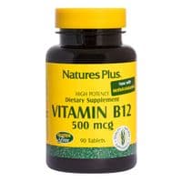 Витамин Natures Plus Витамин B-12 (Метилкобаламин), Nature's Plus, 500 мкг, 90 И (NTP1710)