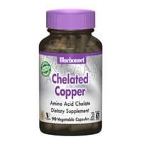 Минералы Bluebonnet Nutrition Хелатная Медь, Albion, 90 гелевых капсул (BLB-00665)