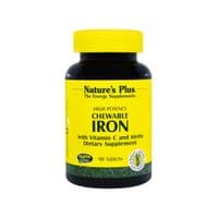 Минералы Natures Plus Железо с витамином С, Chewable Iron, 90 жевательных таблеток (NAP-03421)