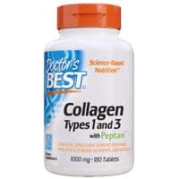 Витамин Doctor's Best Коллаген Типов 1&3 1000мг, Peptan, 180 таблеток (DRB-00204)