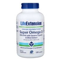 Жирные кислоты Life Extension Супер Омега-3, Omega Foundations, Super Omega-3, 120 желатин (LEX-19821)