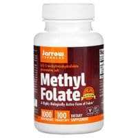 Витамин Jarrow Formulas Метилфолат 1000 мкг, Methyl Folate, 100 вегетарианских капс (JRW-30008)