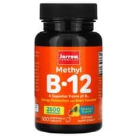 Витамин Jarrow Formulas Метил B-12 2500 мкг, тропический вкус, Methyl B-12, 100 жеватель (JRW-18016)
