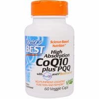 Антиоксидант Doctor's Best Коэнзим Q10 Высокая абсорбация + PQQ (В14), BioPerine, 60 ге (DRB00428)