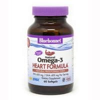 Жирні кислоти Bluebonnet Nutrition Омега-3 Формула для Серця, Omega-3 Heart Formula, 60 желатин (BLB0942)