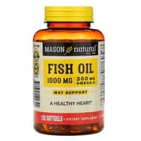 Жирные кислоты Mason Natural Рыбий жир из Омега-3, Omega-3 Fish Oil, 120 гелевых капсул (MAV-12232)