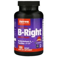 Витамин Jarrow Formulas Витамины В-комплекс, B-Right, 100 гелевых капсул (JRW-01006)