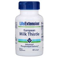 Травы Life Extension Силимарин (Расторопша), European Milk Thistle, 60 желатиновых (LEX-19226)