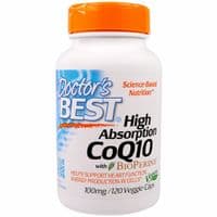 Антиоксидант Doctor's Best Коэнзим Q10 Высокая абсорбация 100мг, BioPerine, 120 гелевых (DRB-00188)