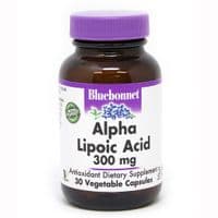 Антиоксидант Bluebonnet Nutrition Альфа-липоевая кислота 300 мг, 30 растительных капсул (BLB0853)