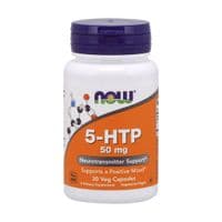 Аминокислота Now Foods 5-HTP (гидрокситриптофан), 50 мг, 30 вегетарианских капсул (NOW-00097)