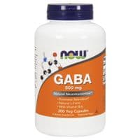 Аминокислота Now Foods GABA (гамма-аминомасляная кислота) 500мг, 200 гелевых капс (NOW-00088)