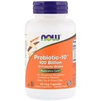 Пробиотики Now Foods Пробиотики Для Пищеварения, Probiotic-10, 100 Billion, 60 веге (NOW-02904)