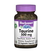 Аминокислота Bluebonnet Nutrition Таурин 500 мг, 50 гелевых капсул (BLB0084)