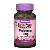 Аминокислота Bluebonnet Nutrition Мелатонин 1 мг, Вкус Малины, Earth Sweet Chewables, 60 жевал (BLB0990)