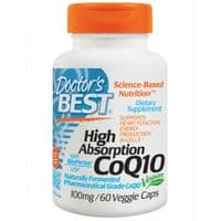 Антиоксидант Doctor's Best Коэнзим Q10 Высокая абсорбация 100мг, BioPerine, 60 желатино (DRB-00088)