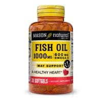 Жирные кислоты Mason Natural Рыбий жир и Омега 3 1000/600мг, Fish Oil & Omega 3, 30 ге (MAV14638)
