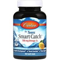 Жирные кислоты Carlson Омега-3 для Подростков, Teens Smart Catch, 90 желатиновых кап (CL1611)