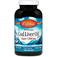 Жирные кислоты Carlson Жир из Печени Норвежской Трески, 1000 мг, Cod Liver Oil, 250 (CAR-01302)