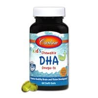 Жирные кислоты Carlson Рыбий жир (DHA) для Детей, Вкус Апельсина, Kid's Chewable (CL1570)