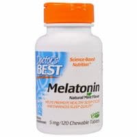 Аминокислота Doctor's Best Мелатонин 5 мг, Мятный вкус, 120 жевательных таблеток (DRB-00407)