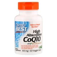 Антиоксидант Doctor's Best Коэнзим Q10 Высокая абсорбация 100мг, BioPerine, 60 гелевых (DRB-00069)